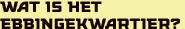 Wat is het Ebbingekwartier?